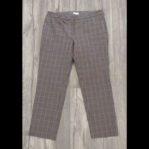 J. Jill Plaid premiere bi-stretch jeans 10P